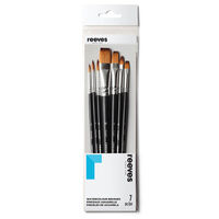 Reeves Watercolour Short Handle Brush Set: Pack of 7