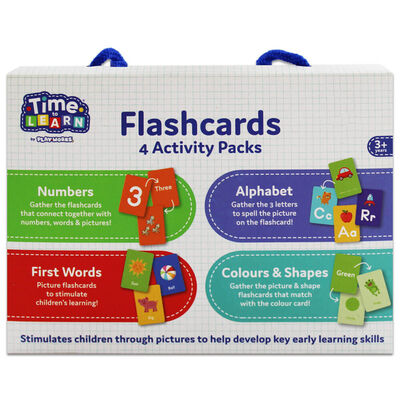 PlayWorks Time To Learn Flashcards: Pack of 4 image number 1