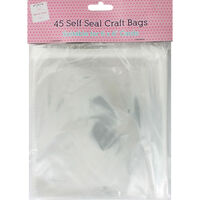 45 Self Seal Craft Bags: 6 x 6 Inches