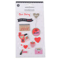3D Embellishment Toppers: Pack of 12