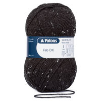 Patons Fab DK Yarn: Charcoal Tweed 100g