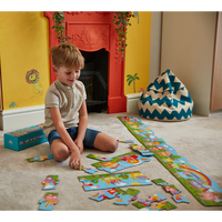 PlayWorks ABC and 123 Train Long Jigsaw Puzzle Duo