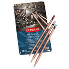 Derwent Metallic Pencils: Tin of 12 image number 1