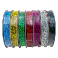 3m Glitter Ribbon: Assorted