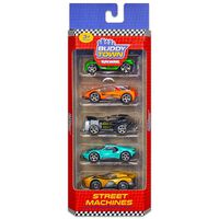 PlayWorks Assorted Buddy Town Die Cast Vehicles: Pack of 5