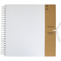 Create Your Own White Scrapbook: 12 x 12 Inches
