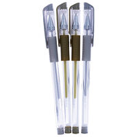 Works Essentials Metallic Gel Pens: Pack of 4