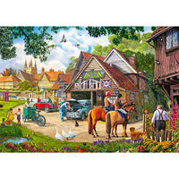 The Village Garage 1000 Piece Jigsaw Puzzle