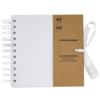 Create Your Own White Scrapbook: 6 x 6 Inches