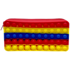 Jotz! Fidget Popper Pencil Case: Red/Blue/Yellow image number 1