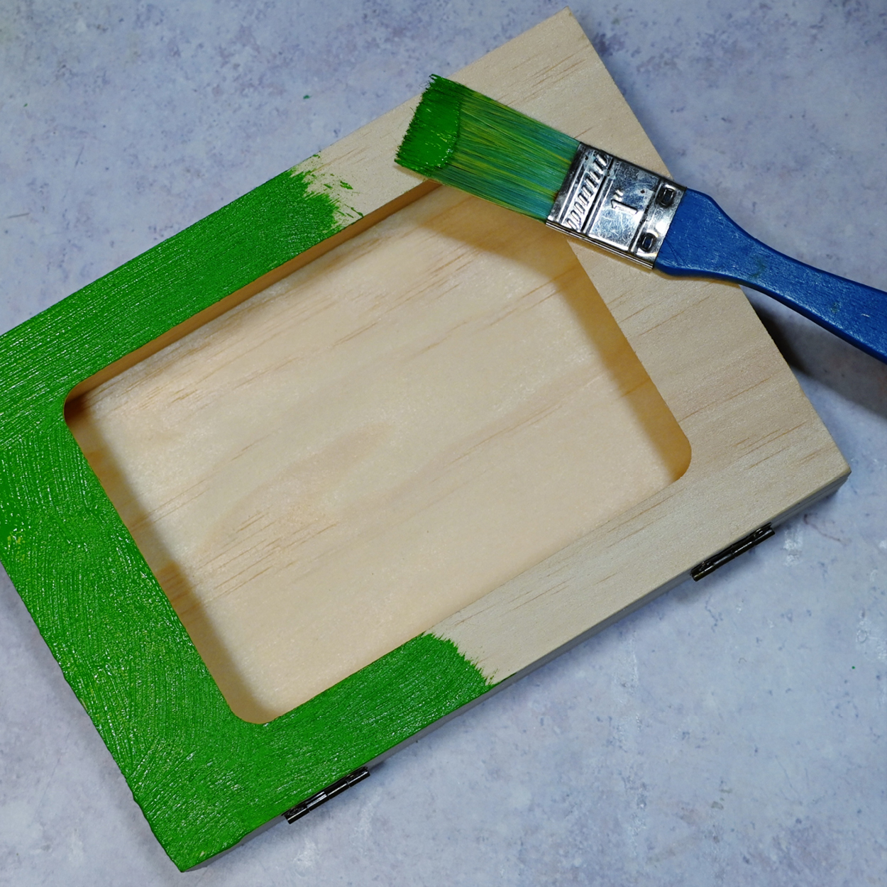 DIY family memory box step 4 paint your box