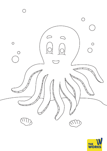 Octopus Colouring Sheet Octopus Colouring Sheet