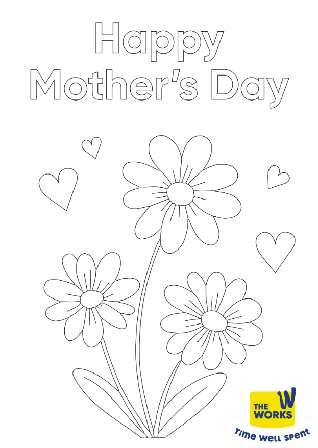 Happy Mother’s Day Flowers & Hearts