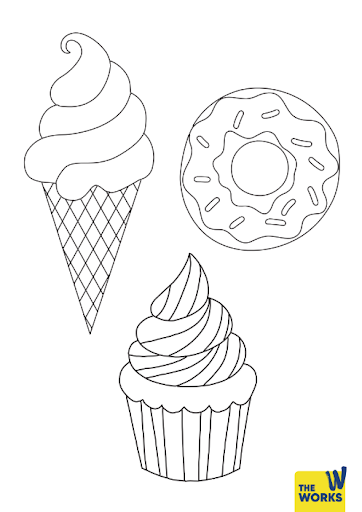 Sweet Treats Colouring Sheets Sweet Treats Colouring Sheets