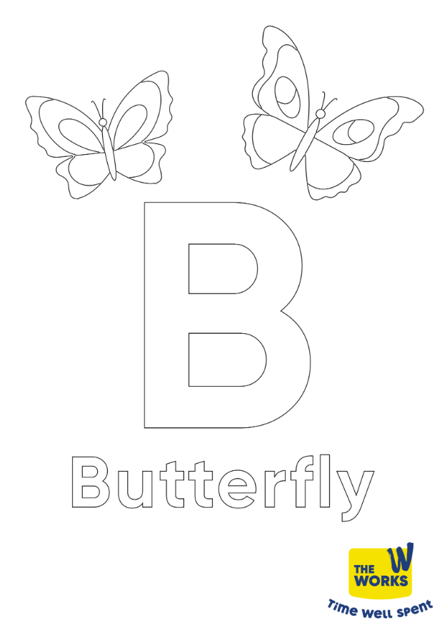 B is for brilliant butterfly activity sheet B is for brilliant butterfly activity sheet